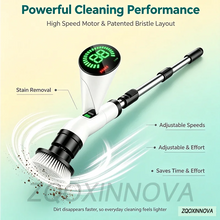 Electric Spin Scrubber, Bathroom Cordless Cleaning Brush Power Scrubber with  Replaceable Brush Heads, Electric Cleaning Brush