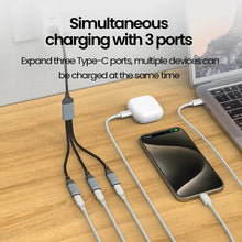 Elough USB to Type-c HUB Charging Cable Transmission Splitter Adapter OTG Computer Docking 3 in 1 Type-c Port HUB