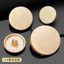 Vintage Gold Metal Shank Buttons, 10 Pcs Round Buttons for Suits and Coats - image 27