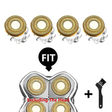 4 Heads Skull Shaver Blades Shaver Head Replacement Blade Compatible Skull Shaver Pitbull Gold PRO Shaver Replacement Blade