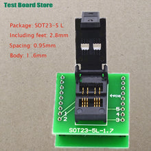 Test Board 1pcs SOT23-3 5 6L Gold-Plated Aging Seat With Plate Burning Socket Plastic Width 1.7/1.4 Straight Pin