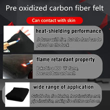 Pre-oxidized carbon fiber felt Fireproof felt Fireplace mat can Contact skin non-woven fabric High temperature resistant felt