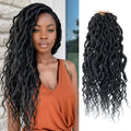 Boho Goddess Locs Crochet Hair with Curly Ends 4Packs Pre-looped Crochet Locs for Black Women Dreadlock Synthetic Crochet Braids