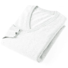 Autumn Men's V Neck Warm Pullover Sweaters Solid Color Slim Casual Sweater Long Sleeve Men's Basic Solid Color Trend Outerwear