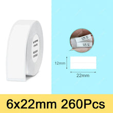 Niimbot D11 Label Sticker White Label Paper Roll Waterproof Thermal Paper Self Adhsive D11 D110 Paper Sticker for NIIMBOT Label