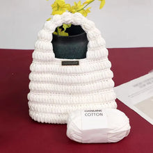 150g de hilo de algodón hueco genuino con núcleo de algodón de leche para zapatos de ganchillo, bufandas, bolsos, sombreros, tejido hecho a mano, materiales para mantas, paquete de hilo 1 pieza = 3 piezas = 150 gramos