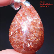 Natural Red Green Strawberry Quartz Arusha Orange Sunstone Pendant Necklace Women Men Jewelry Flash Fashion Stone Beads AAAAAA