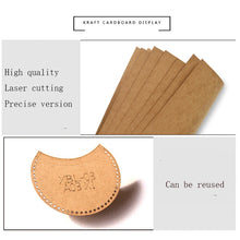 1Set Leather Craft Fashion Drum Bag/Crossbody Bag Sewing Pattern Hard Kraft Paper Stencil DIY Template