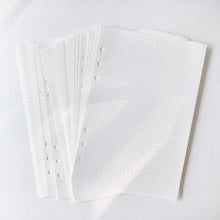 Sharkbang A5 Refill Notebook, 45 Sheets 6 Holes Notebook Index Papers, Gird/Line/Blank/Monthly Memo Pads, School Supplies