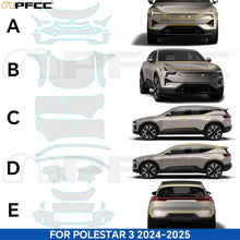 Película de protección de pintura TPU para Polestar 3 2024 2025 PPF precortada, protector transparente de carrocería, resistente a arañazos, invisible y reparable