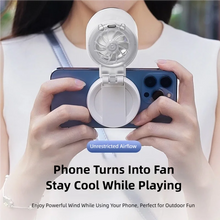 TINSOL Multifunctional Magnetic Clip-on Fill Light Mini Fan, Portable Outdoor Mini Fan, Live Streaming Selfie Handheld Small Fan