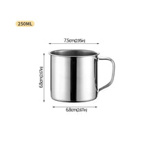 Vaso de acero inoxidable, taza de café portátil, taza de camping, taza de viaje, taza de metal para café, vaso para beber agua, taza para té con leche, vaso térmico, taza para agua