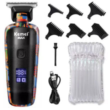 Kemei Hair Beard Trimmer For Men Electric Hair Clipper Rechargeable Hair Cutting Machine Face Shaver Body Trimer