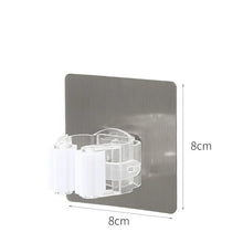 Adhesive Multi-Purpose Hooks Kitchen Bathroom Wall Mounted Mop Organizer Holder Brush Broom Organizer Holder Strong Hanger