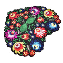 Heart Shape Flower Embroidery Applique Patches For Clothing Iron On Patch DIY Clothes Jackets Sewing Craft
