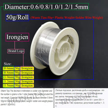 Irongien High Purity Soldering Wire 8g50g/Roll Mixed Tin Rosin Core Dia 0.6-1.5mm Solder Welding Wire For Electrical Soldering