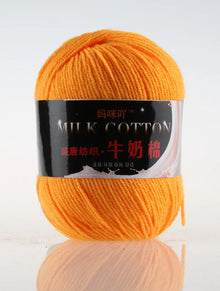 1Pc 50g Milk Cotton Knitting Yarn Crochet Yarn Hand Knitted Line DIY Knit Sweater Scarf Hat sock blanket amigurumi threads 120M