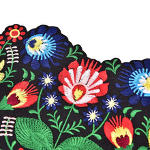Heart Shape Flower Embroidery Applique Patches For Clothing Iron On Patch DIY Clothes Jackets Sewing Craft