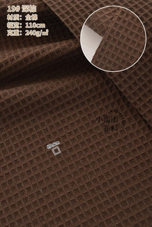 110x50cm High Quality Cotton Waffle Thick Fabric for Hotel Bathrobe Pajamas Absorbent Breathable DIY Home Textile Sewing Cloth