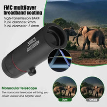 2026 Professional HD Zoom Monocular 3000x25 for Adults Mini Portable Telescope for Outdoor Camping Hunting