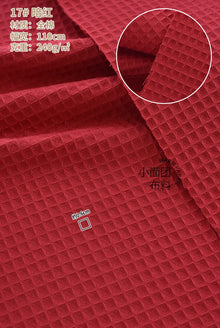 110x50cm High Quality Cotton Waffle Thick Fabric for Hotel Bathrobe Pajamas Absorbent Breathable DIY Home Textile Sewing Cloth