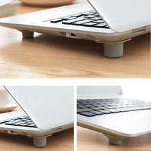 4pcs Laptop Computer Cooling Feet Anti-Slip Elevation Holder Kickstand Suction Cup Heat Reduction Pad Universal Stand Corner Pad