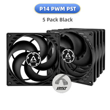 ARCTIC P14 PWM PST 140mm Case Fan with PWM Sharing Technology (PST), Pressure-optimised, Quiet Motor, Fan Speed: 200–1700 RPM