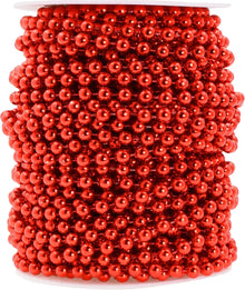 15m Christmas Tree Decorations,Beads Strands Chain Garland Decoration for Home Mantle Fireplace Wreath Xmas Tree Decor Supplies