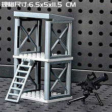 DIY assembling toys for the building block model MOC scene of the gun arsenal of military base. party favors for kids birthday