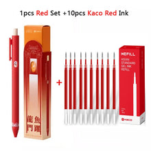 KACO Lucky Koi Gel Pens Gain Good Luck, Cute Carton 800m Writing Length Push Action Special Pen for Student Exams, Gift Stickers