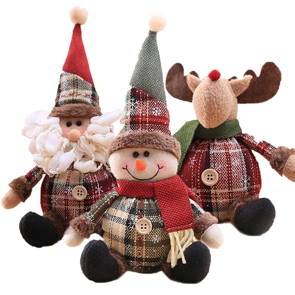Adornos de muñecos navideños, decoraciones de Feliz Navidad para el hogar, decoración de mesa, regalo de Navidad 2026, decoración de Año Nuevo 2026, Noel