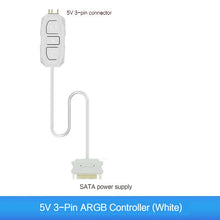 Coolcirc ARGB Controller 5V 3pin To SATA Power Supply Mini RGB Controller 3PIN Hub For Computer CPU Case Fan LED Light Radiator