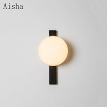 Minimalist Wall Lamp Glass Ball Wall Sconce for Home Bedroom Bedside Lamp Hotel Aisle Living Room Background Wall Light Fixtures