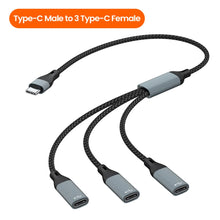 Elough USB to Type-c HUB Charging Cable Transmission Splitter Adapter OTG Computer Docking 3 in 1 Type-c Port HUB