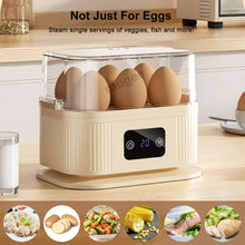 Egg Steamer Electric Egg Boiler 6 Eggs Capacity Electric Egg Steamer with Timer and Auto Shut-Off Electric Rapid Egg Cooker