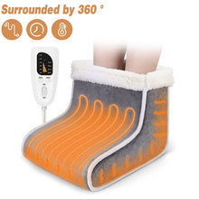 Electric Heater Foot Warmer，Plug-in Electric Foot Warmer Heating Pad，6-Level Heating Foot Boots for men and women，Energy Saving
