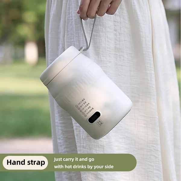 500ml Electric Kettle Cooking Pot Stew Cup Multicooker Car Travel Heating Cup Boil Water Cup Thermo Pot Portable Kettle 220V