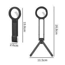 Foldable Phone Tripod Carabiner-Mounted For iPhone 17 16 15 18 Portable Dual-side Magnetic Tripod Desk Mount Phone Handle Holder