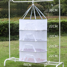 Folding Food Drying Net Anti-mosquito Folding Dry Rack Hanging Basket Herb Drying Net Hanging Basket Dryer Bag For Plants Fruit