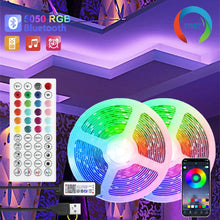 RGB 5050 LED Strip Lights with Bluetooth App, USB TV Backlight, 3m to 30m