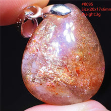 Natural Red Green Strawberry Quartz Arusha Orange Sunstone Pendant Necklace Women Men Jewelry Flash Fashion Stone Beads AAAAAA
