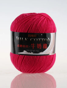 1Pc 50g Milk Cotton Knitting Yarn Crochet Yarn Hand Knitted Line DIY Knit Sweater Scarf Hat sock blanket amigurumi threads 120M