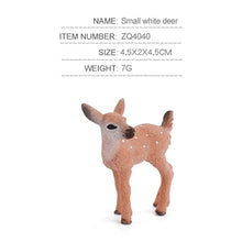 Artificial Deer Family Fox Rabbit Squirrel Animals Figures Woodland Creatures Figurines Miniature Toys Cake Toppers Home Decor