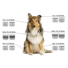 Detachable Pet Dog Grooming Clipper Ceramic Edge Blade Compatible with most Andis,Oster A5,Wahl KM10 Series Clippers