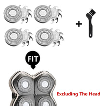 4 Heads Skull Shaver Blades Shaver Head Replacement Blade Compatible Skull Shaver Pitbull Gold PRO Shaver Replacement Blade