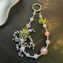 Summer Colorful Beaded Phone Chain Bag Car Key Pendant Earphone Case Accessories For Phone