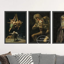 Witches Sabbath By Francisco De Goya The Colossus Canvas Painting Poster Wall Art Picture Cinema Room Home Bedroom Decoration