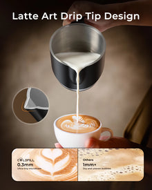 Electric Milk Frother Automatic Rotary Foamer for Coffee Cappuccino Latte Hot and Cold Foam Maker Split Type Milk Foamer