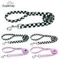 Fashion Checkerboard Pattern Pets Dog Leashes,Buckle-Down Safe Leash Outdoor Pet Walking Leashes  for Small Medium Dogs And Cats