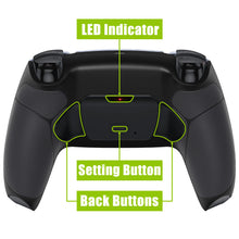 Kit de remapeo eXtremeRate RISE V4 con palancas traseras programables para controlador PS5 BDM-060, placa de actualización, carcasa trasera y botones traseros